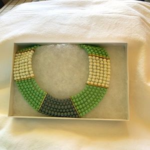 ‘Maureen” Beaded Colorblock Necklace by Zad